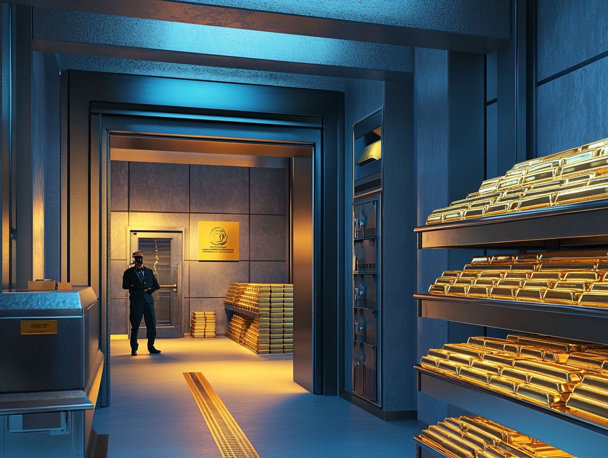 Image illustrating the advantages of professional precious metal storage