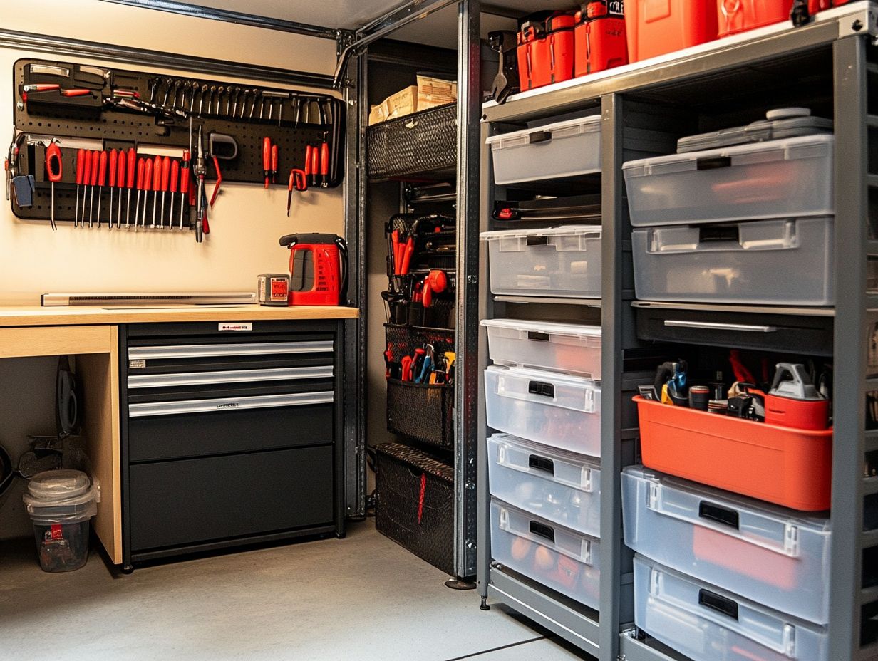 Image showcasing key takeaways for metal storage accessories