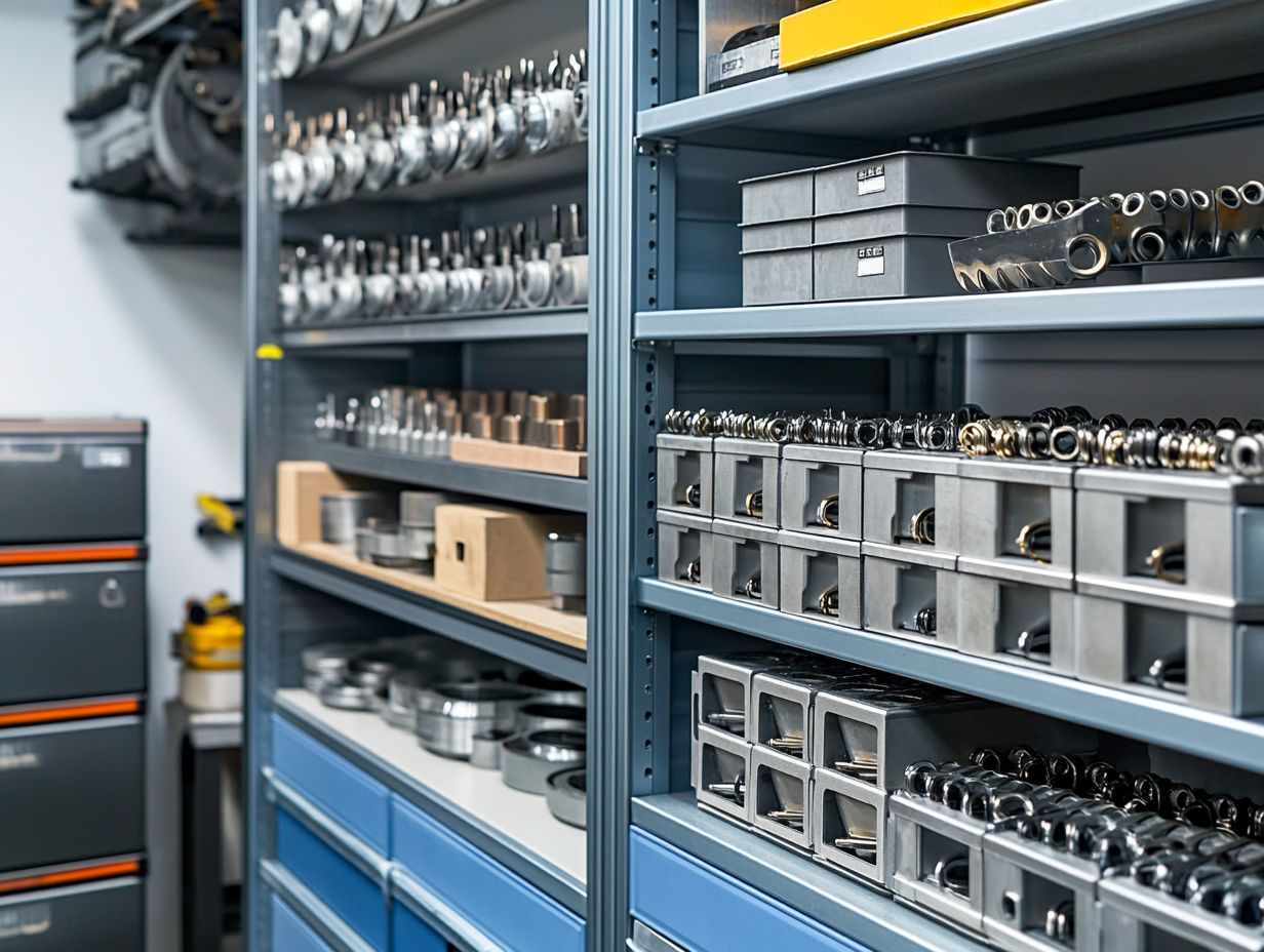 Five steps to organize metal storage visually illustrated