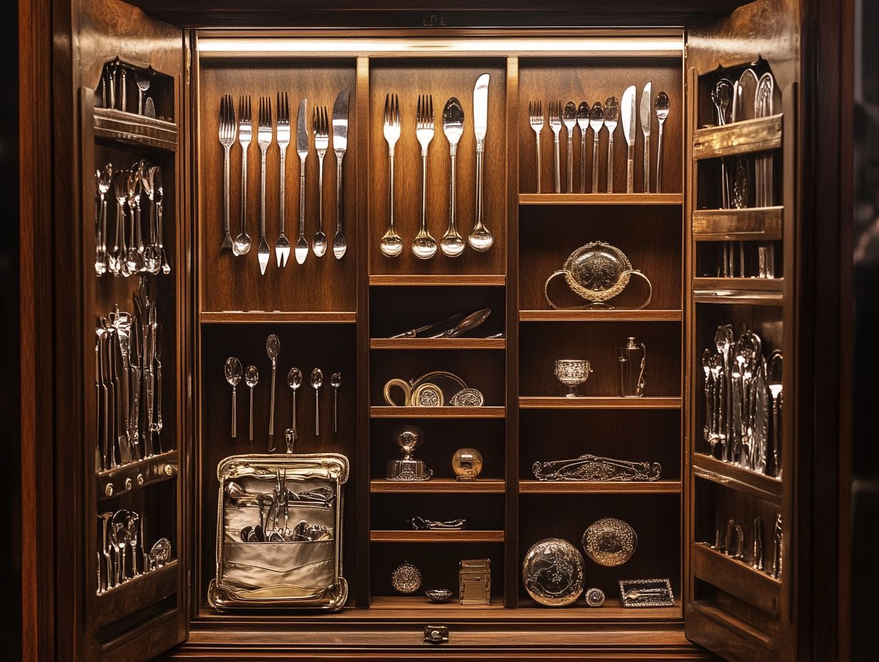 Explore the best storage solutions for your silver collection