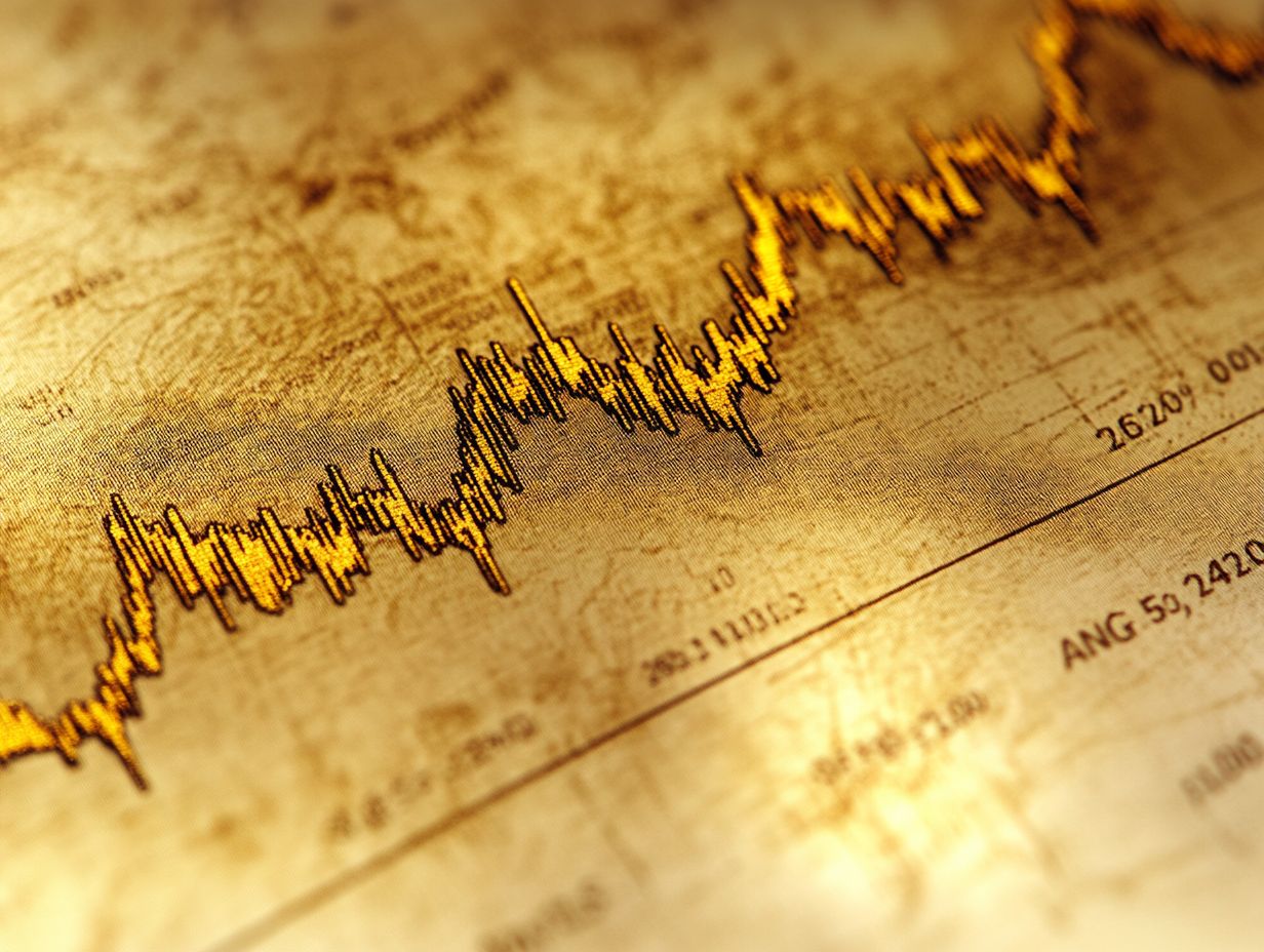 Infographic showing factors affecting gold prices