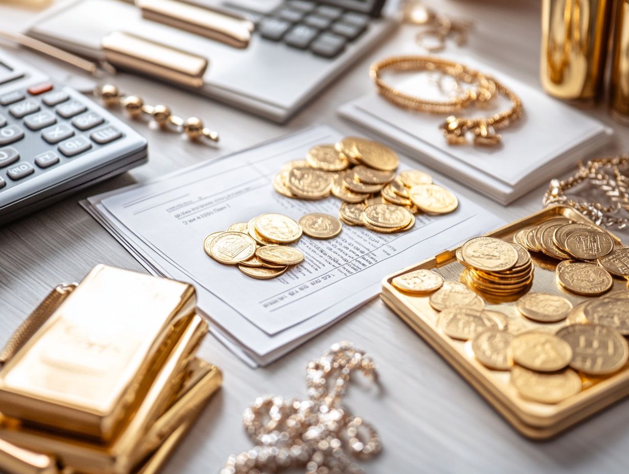 An informative graphic on managing taxes for precious metal collections