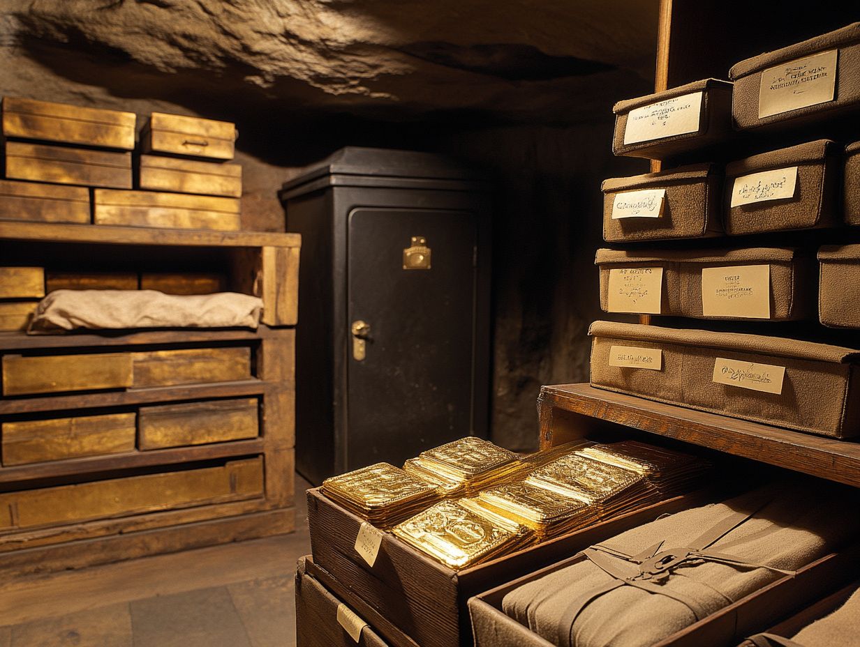 Explore affordable and secure gold storage options.