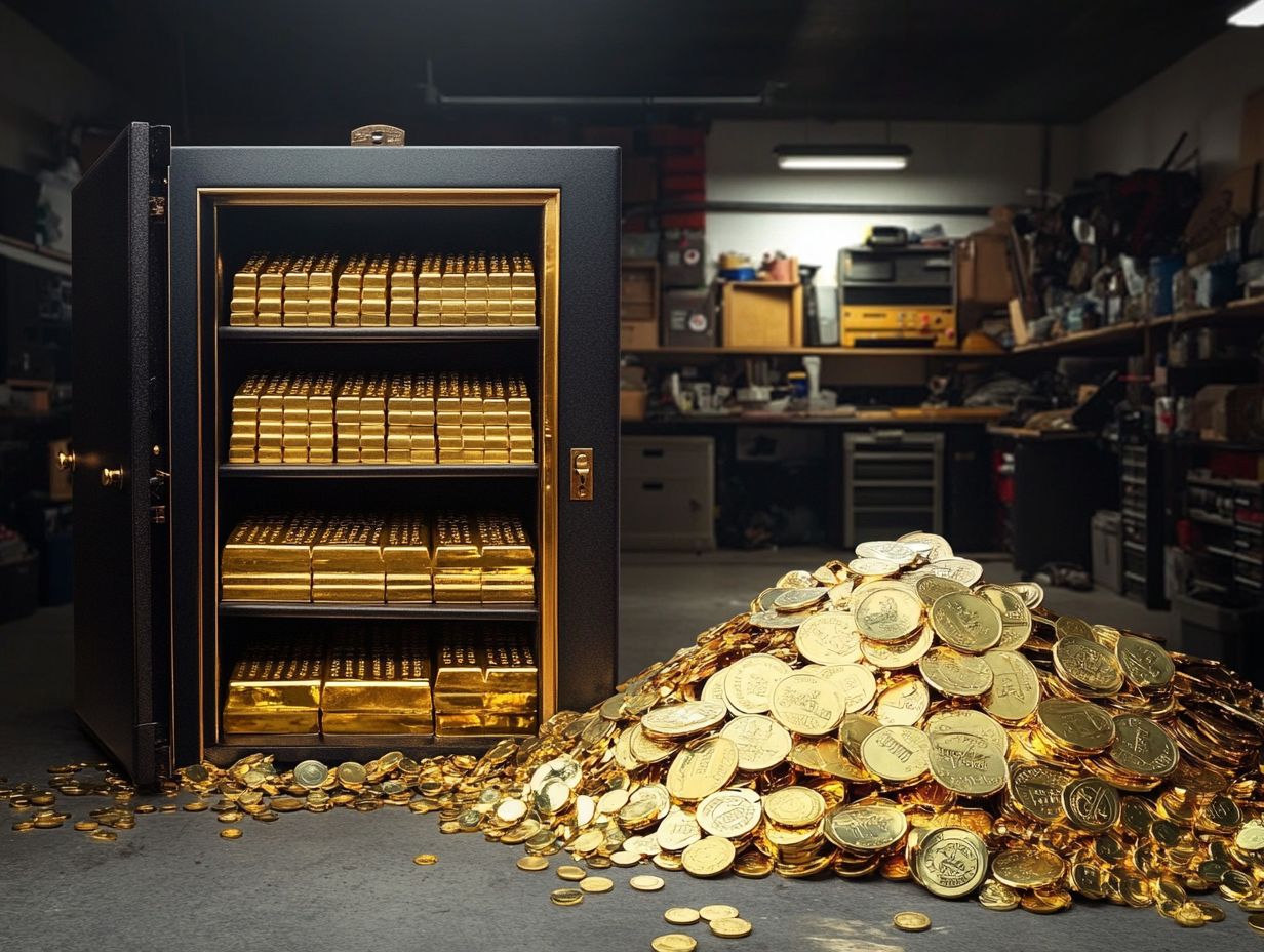 Image illustrating DIY Gold Storage pros and cons