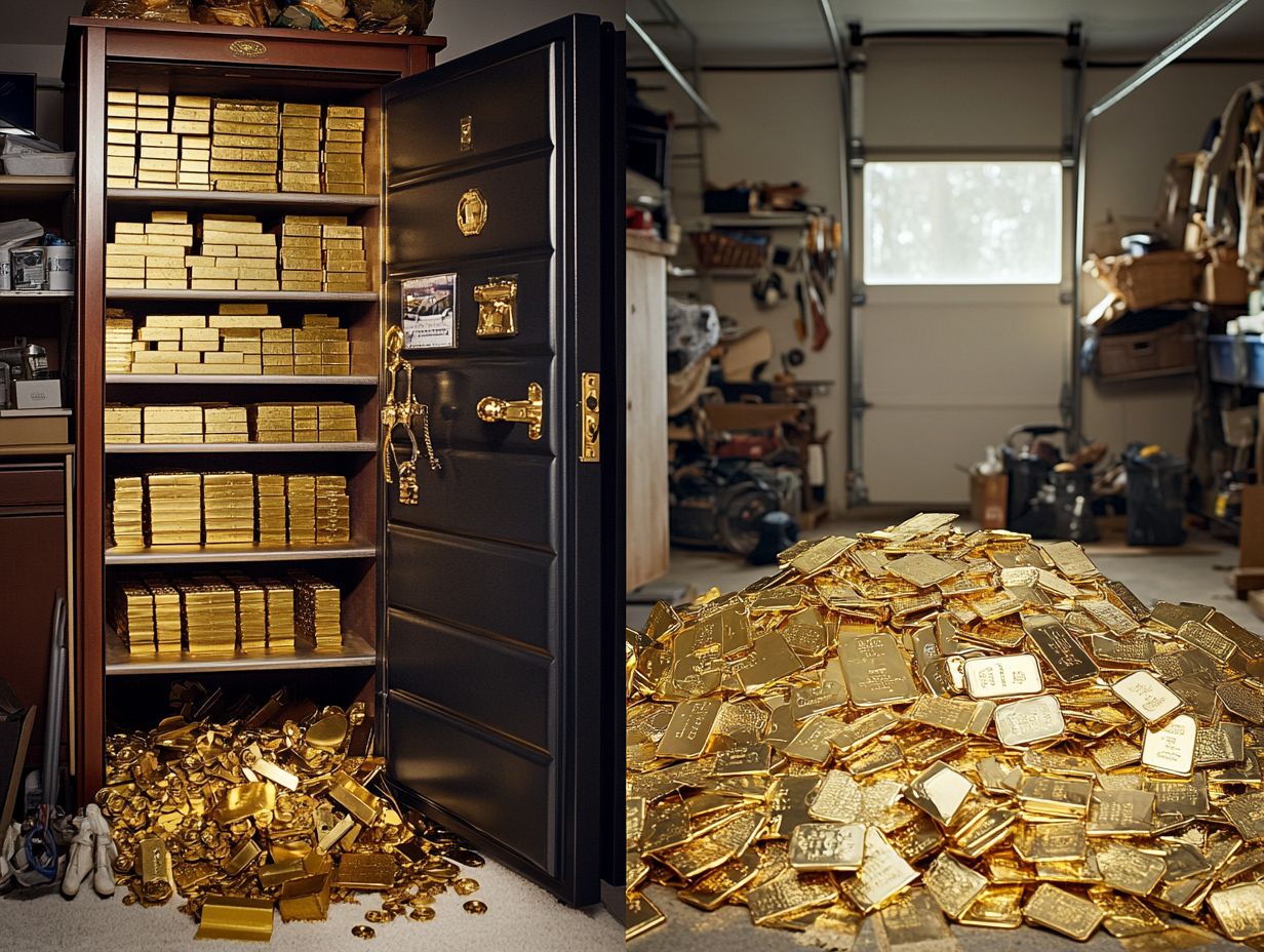 Image illustrating the amount of gold to store