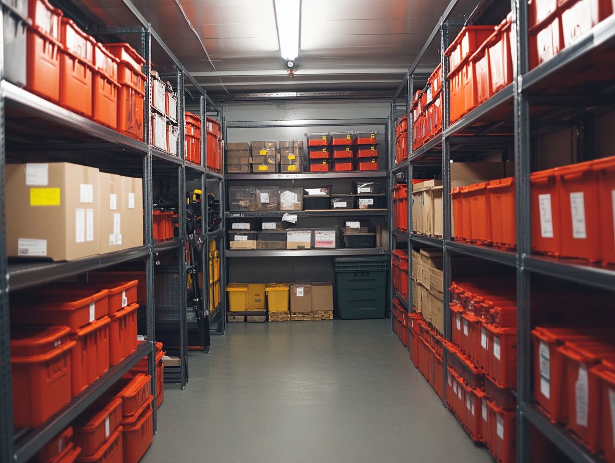 Safe practices for preventing fires in metal storage facilities