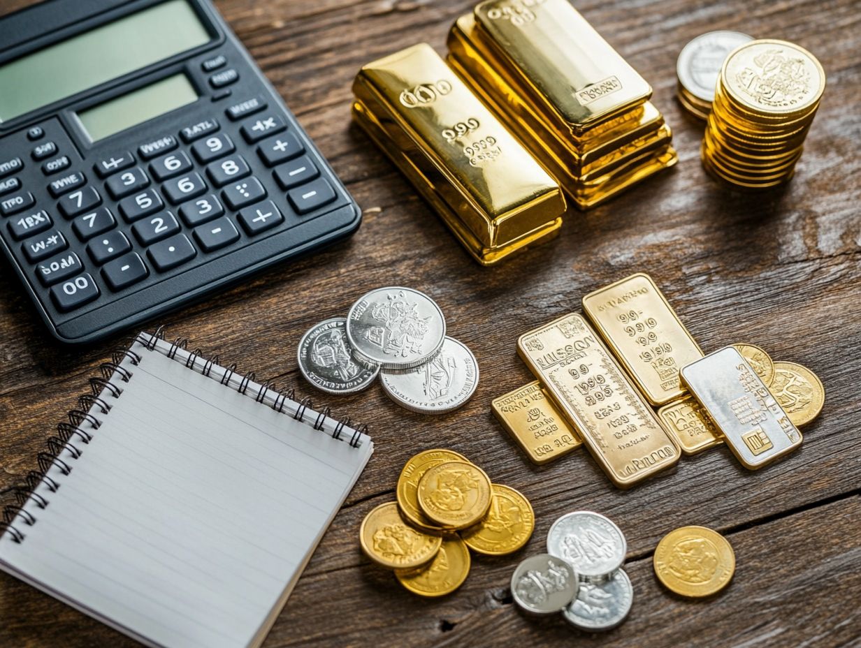 Infographic on how to calculate the value of precious metals