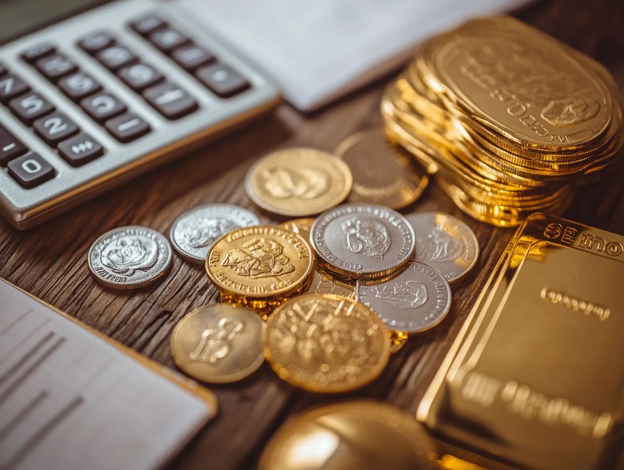 How do I calculate the value of my precious metals?