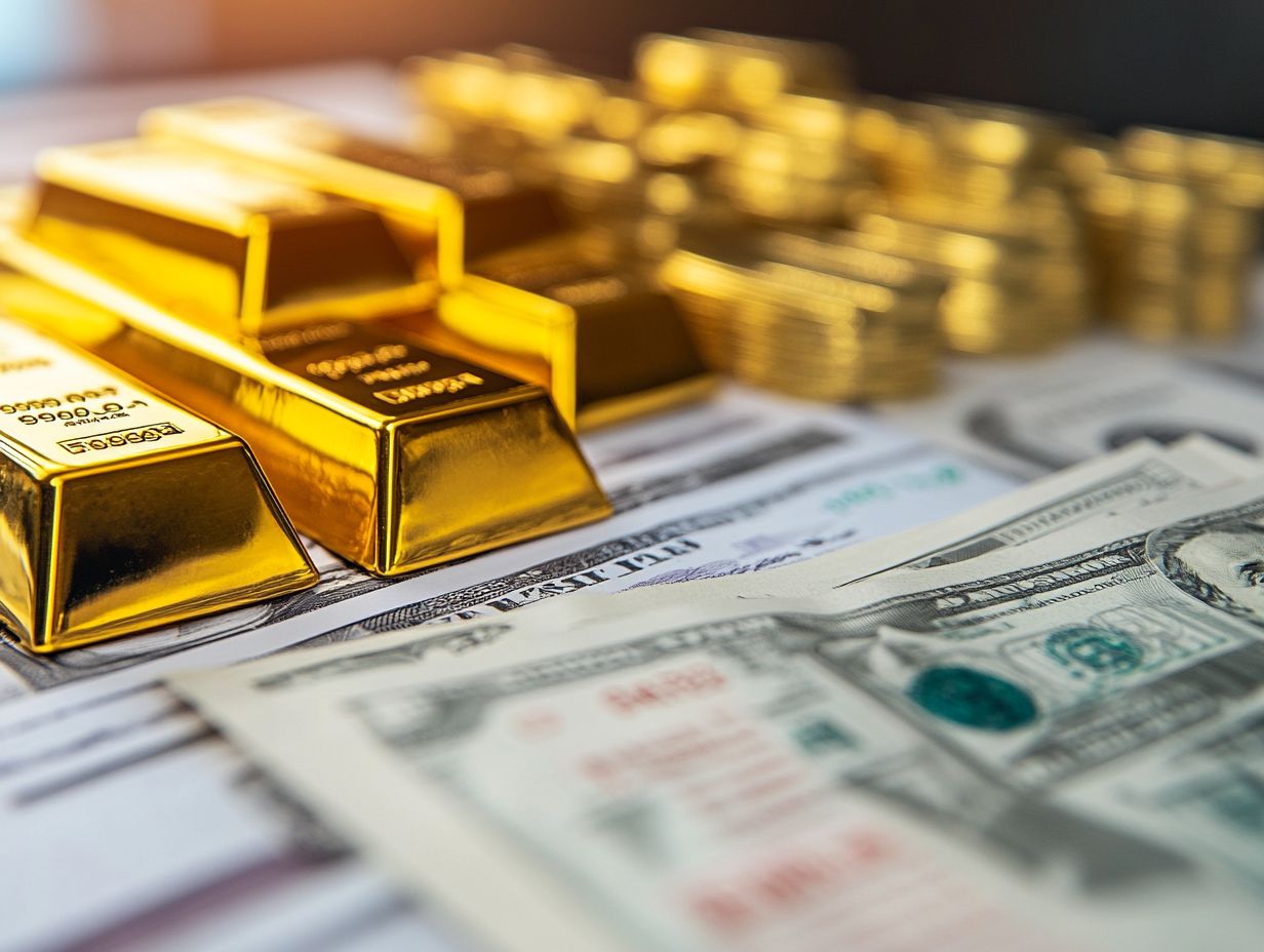 Visual comparison of physical and paper assets for portfolio balance