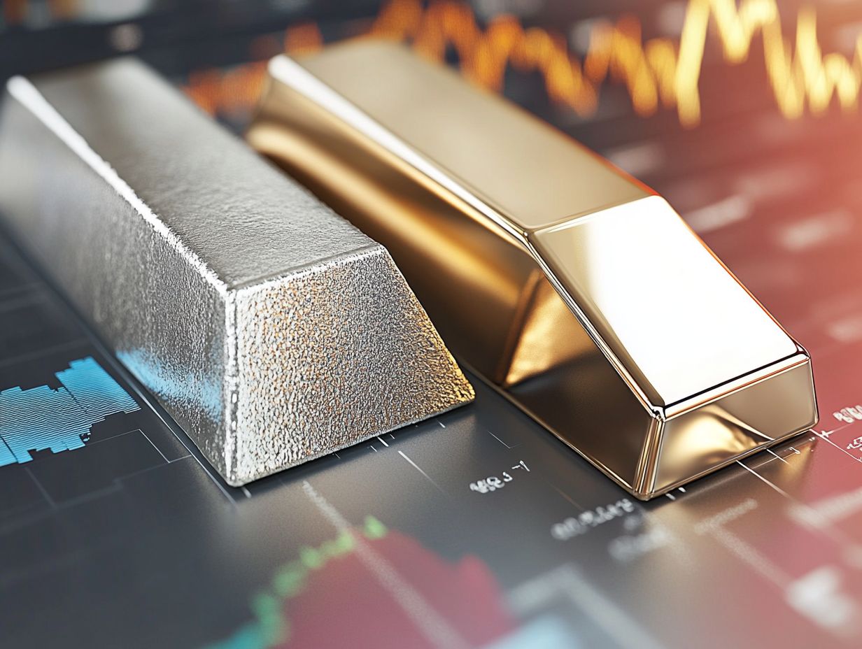 Infographic summarizing key comparisons of palladium and platinum