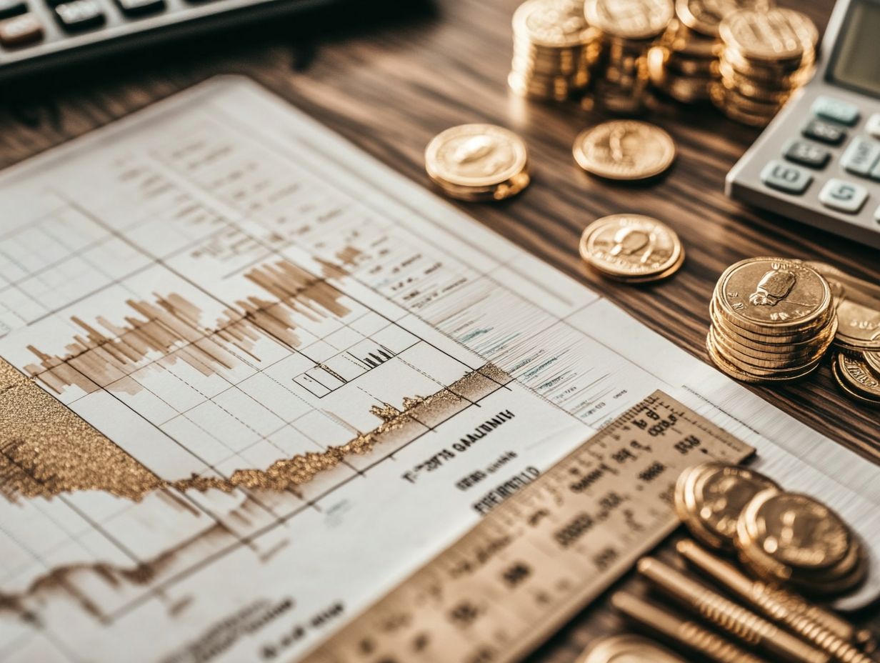 Graphic showing common technical indicators used for analyzing precious metals.