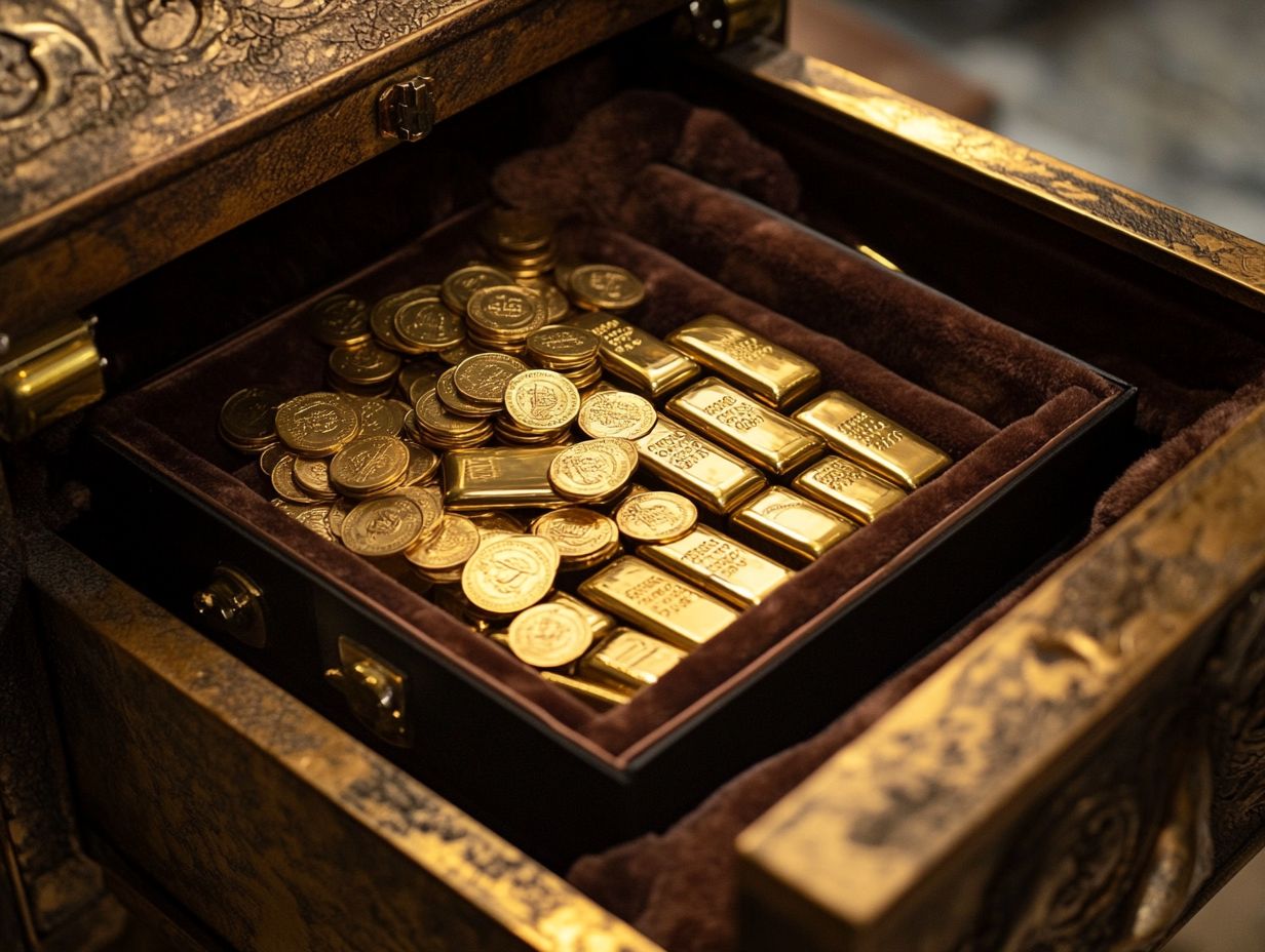 Image illustrating tips for storing gold to maintain its optimal condition