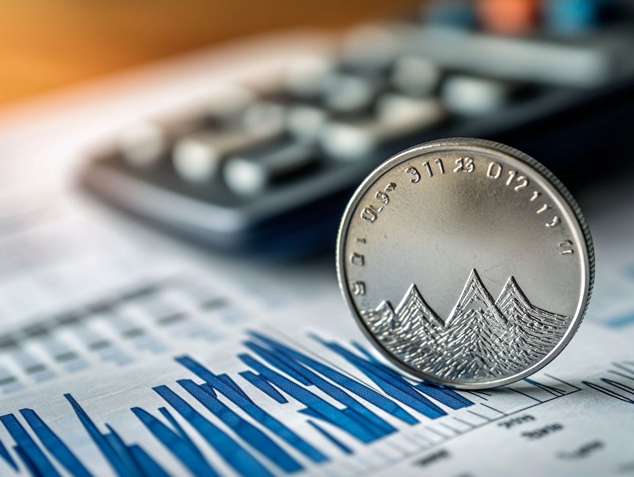 Graph showing the impact of economic and political factors on silver prices