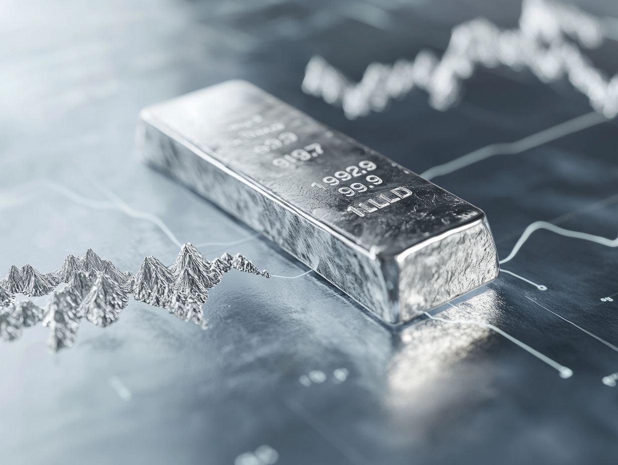 A detailed chart illustrating how supply and demand affect silver price volatility.