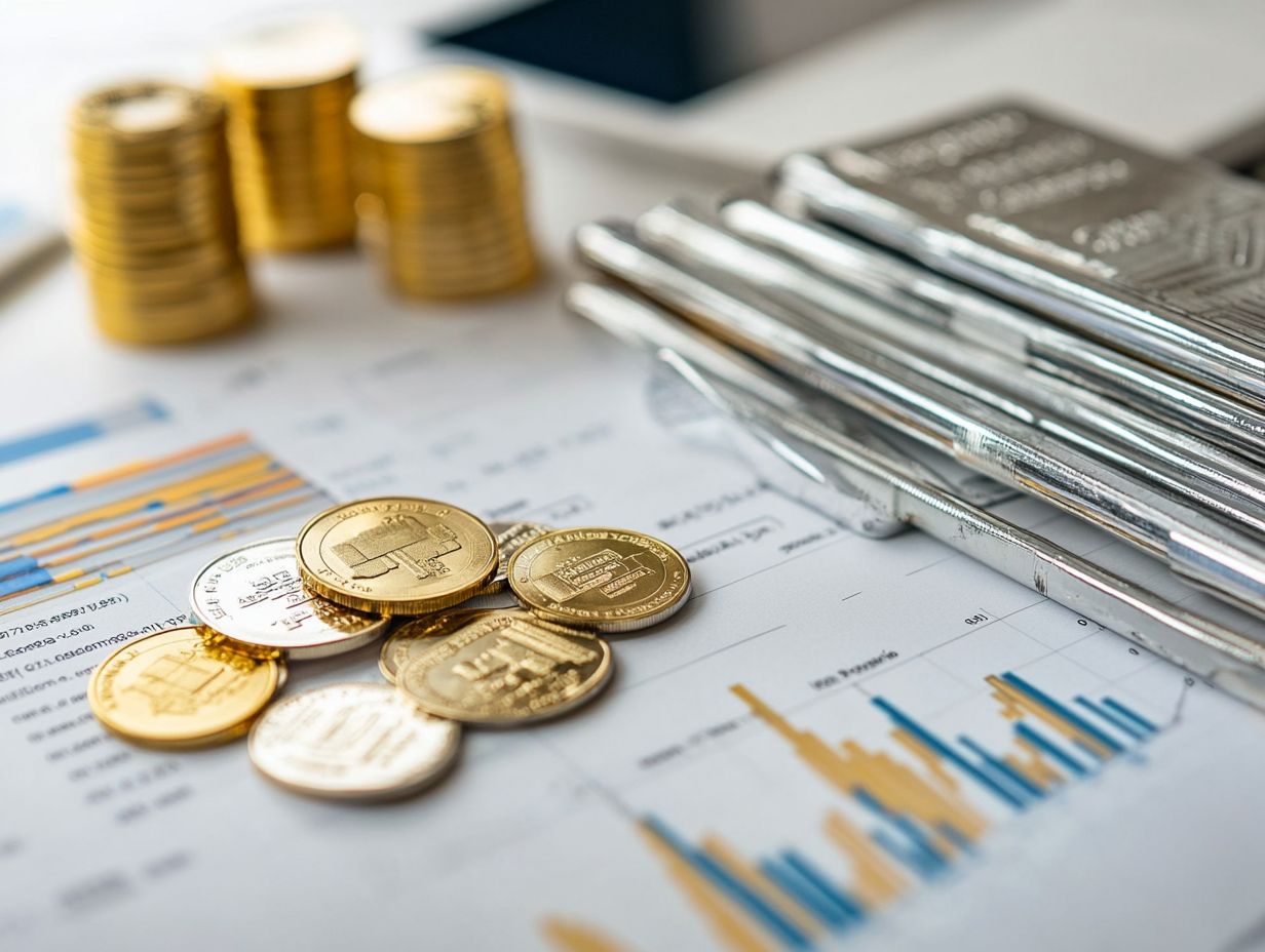 Visual summary of strategies for minimizing taxes on precious metals gains.