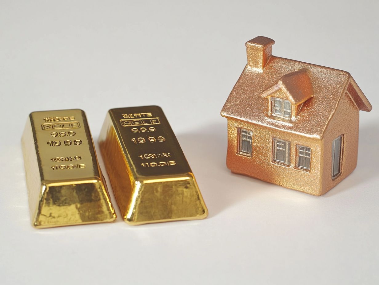 A comparison of tax advantages for gold and real estate investments.