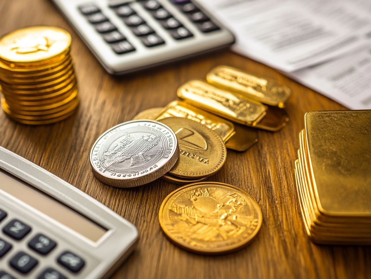 Image illustrating frequently asked questions about tax and precious metals