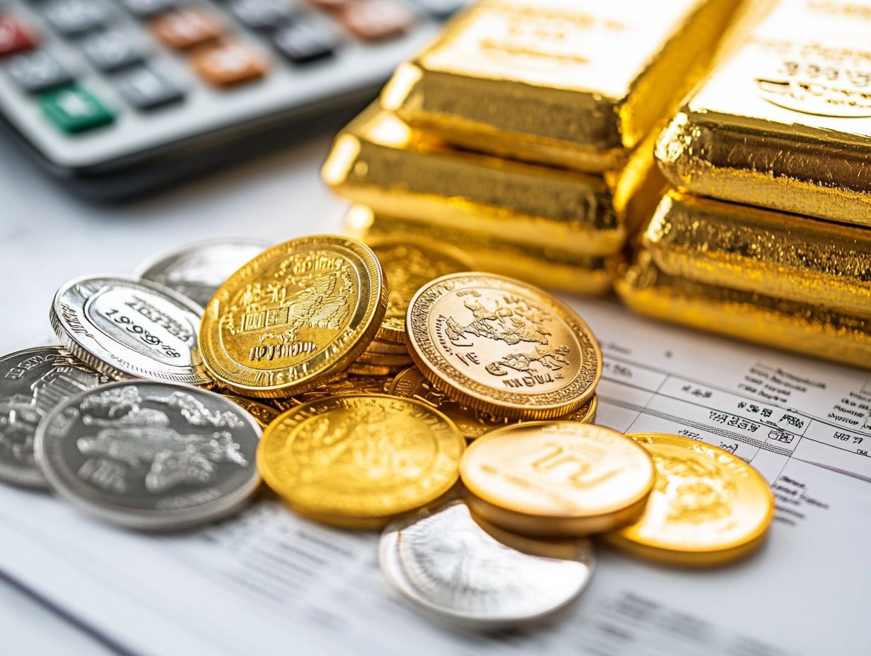 Illustration of Frequently Asked Questions related to tax implications of buying and selling precious metals