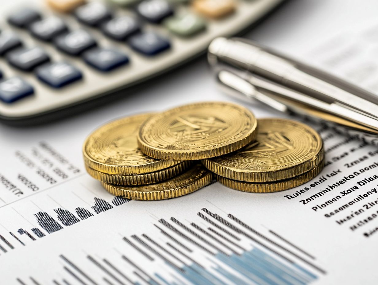 Graphical representation of tax implications when converting Traditional IRAs to Gold and Silver IRAs