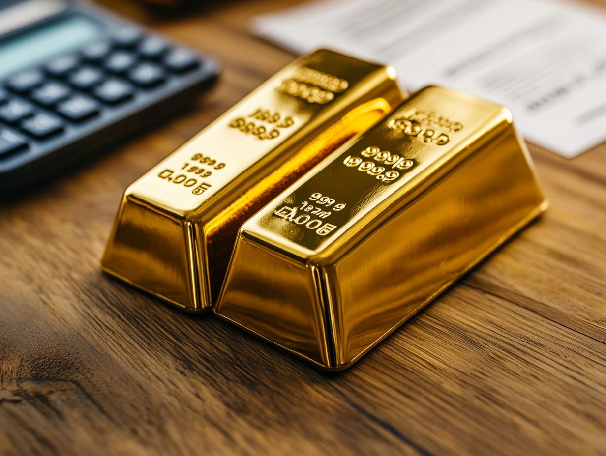 A visual guide explaining the tax implications of investing in physical gold.