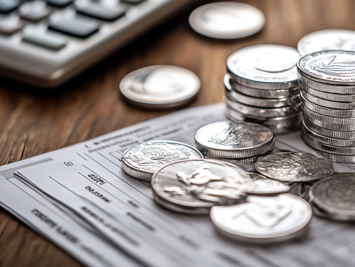 How is the capital gains tax calculated on silver investments?