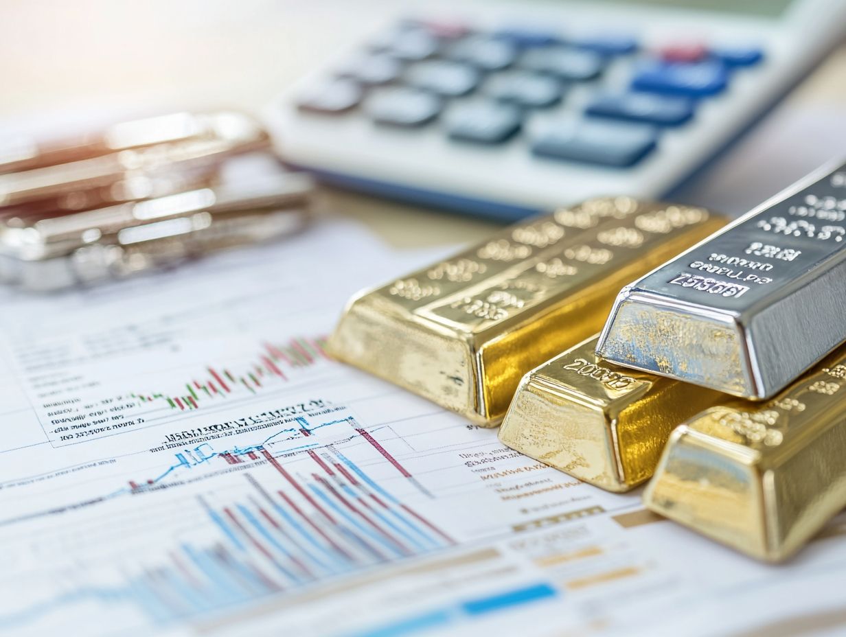 An infographic explaining precious metals ETFs and their benefits.