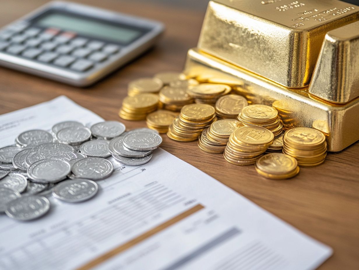 What are some common tax deductions for precious metal investments?