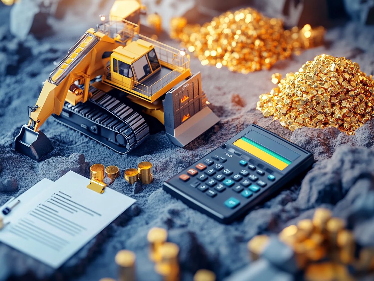 How are profits from gold mining stocks taxed?