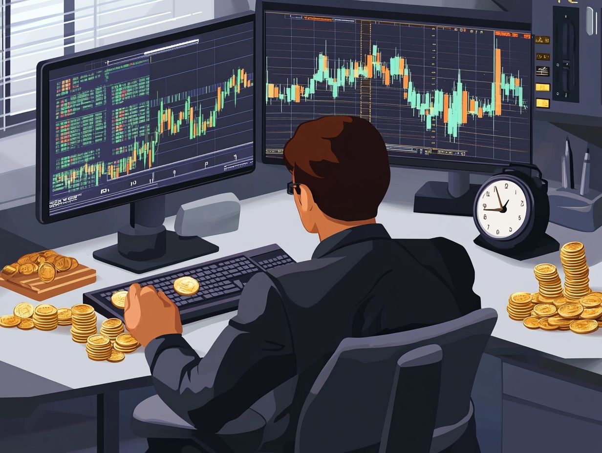 Graph showing the importance of timing in precious metals trading