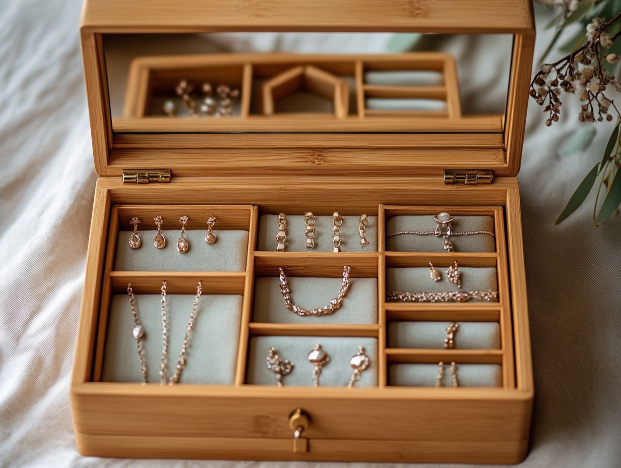 Visual summary of best jewelry storage practices