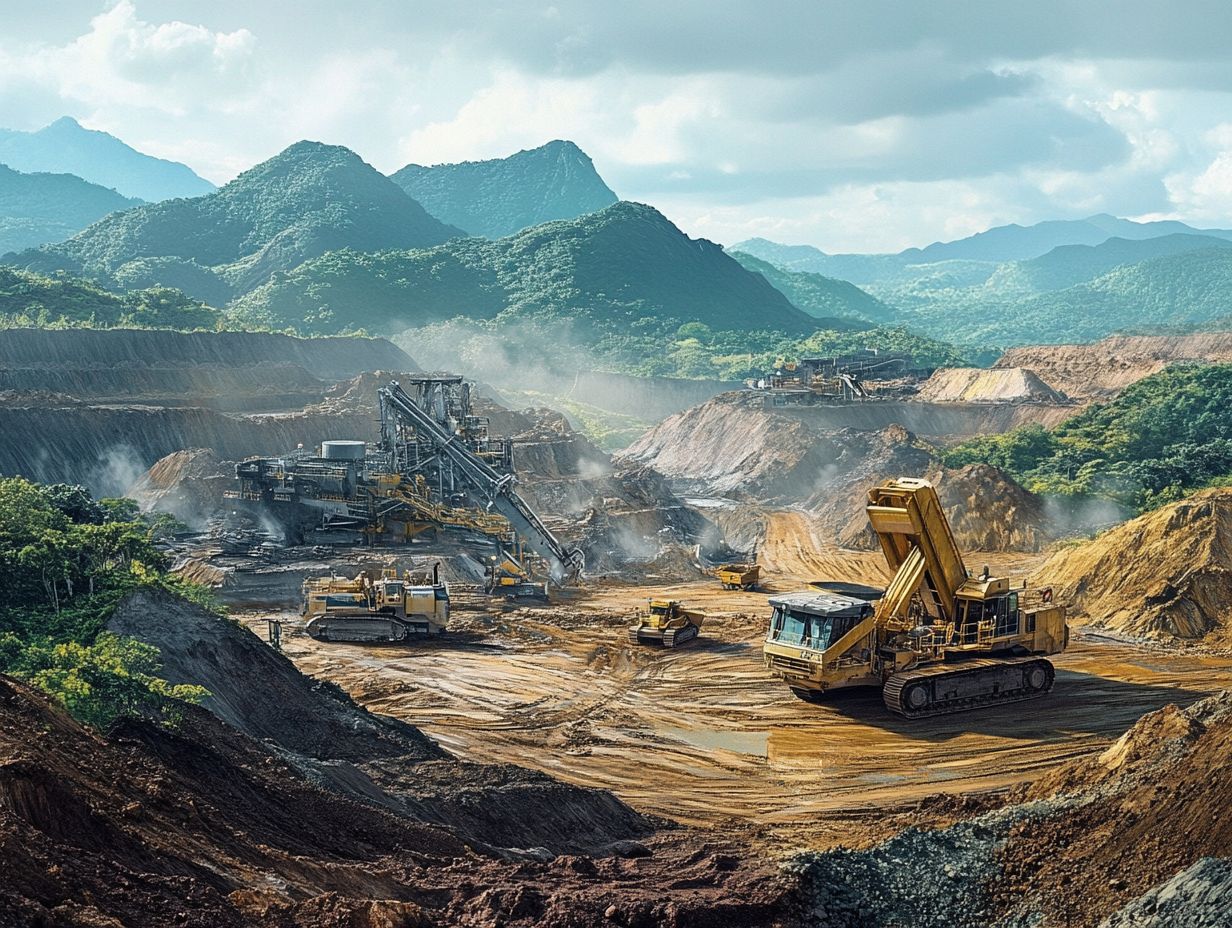 An illustration depicting sustainable alternatives to silver mining