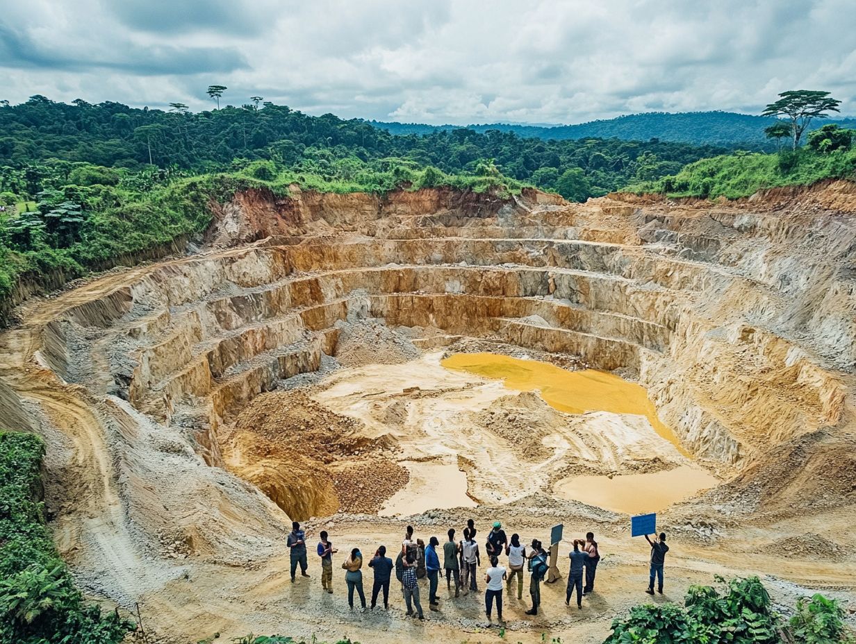 Environmental Impact of Gold Mining - Deforestation and Pollution