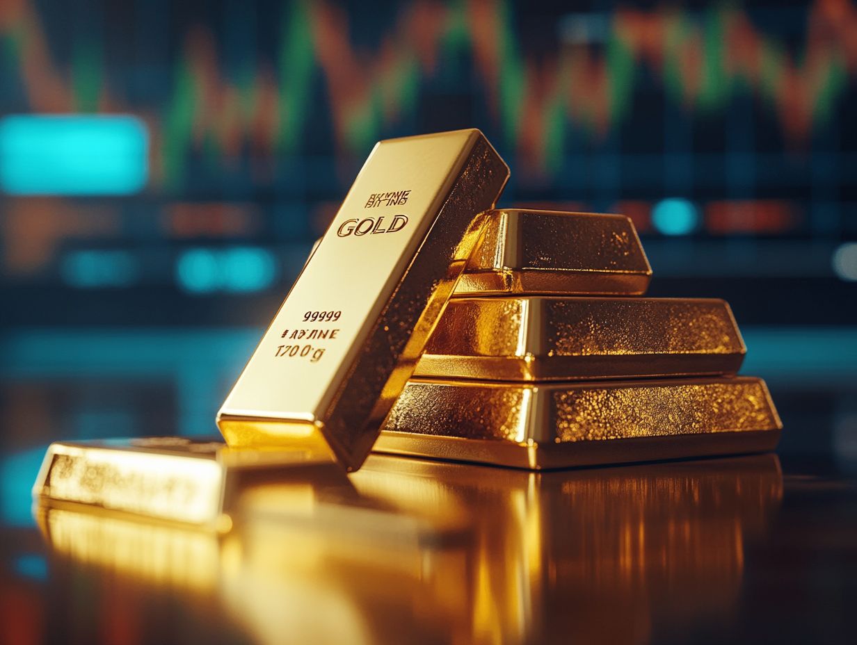 Visual summary of key insights into the current gold market trends.