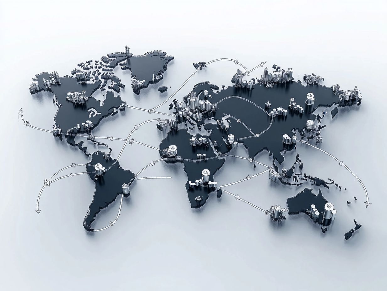 Map showing Major Silver Producing Countries