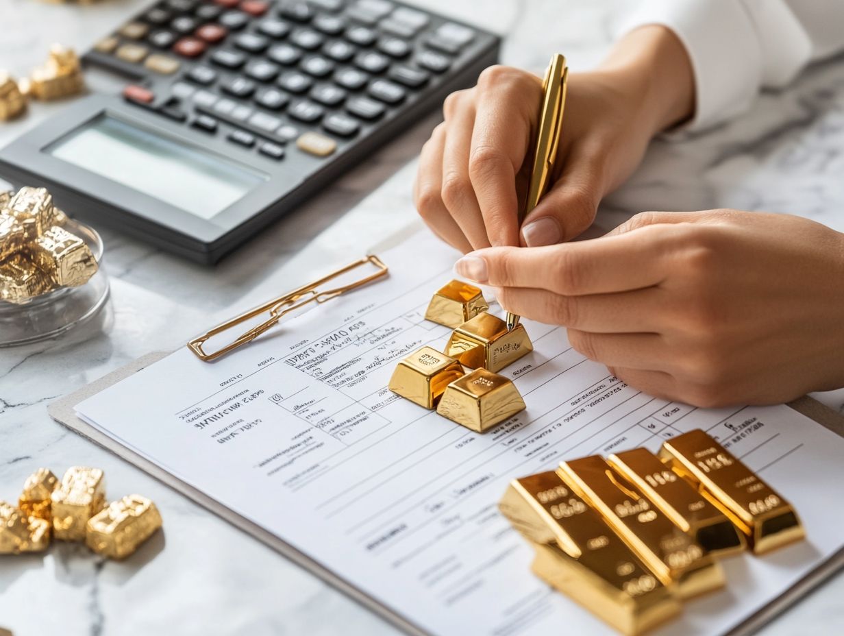 Visual summary of key takeaways for precious metals tax planning.