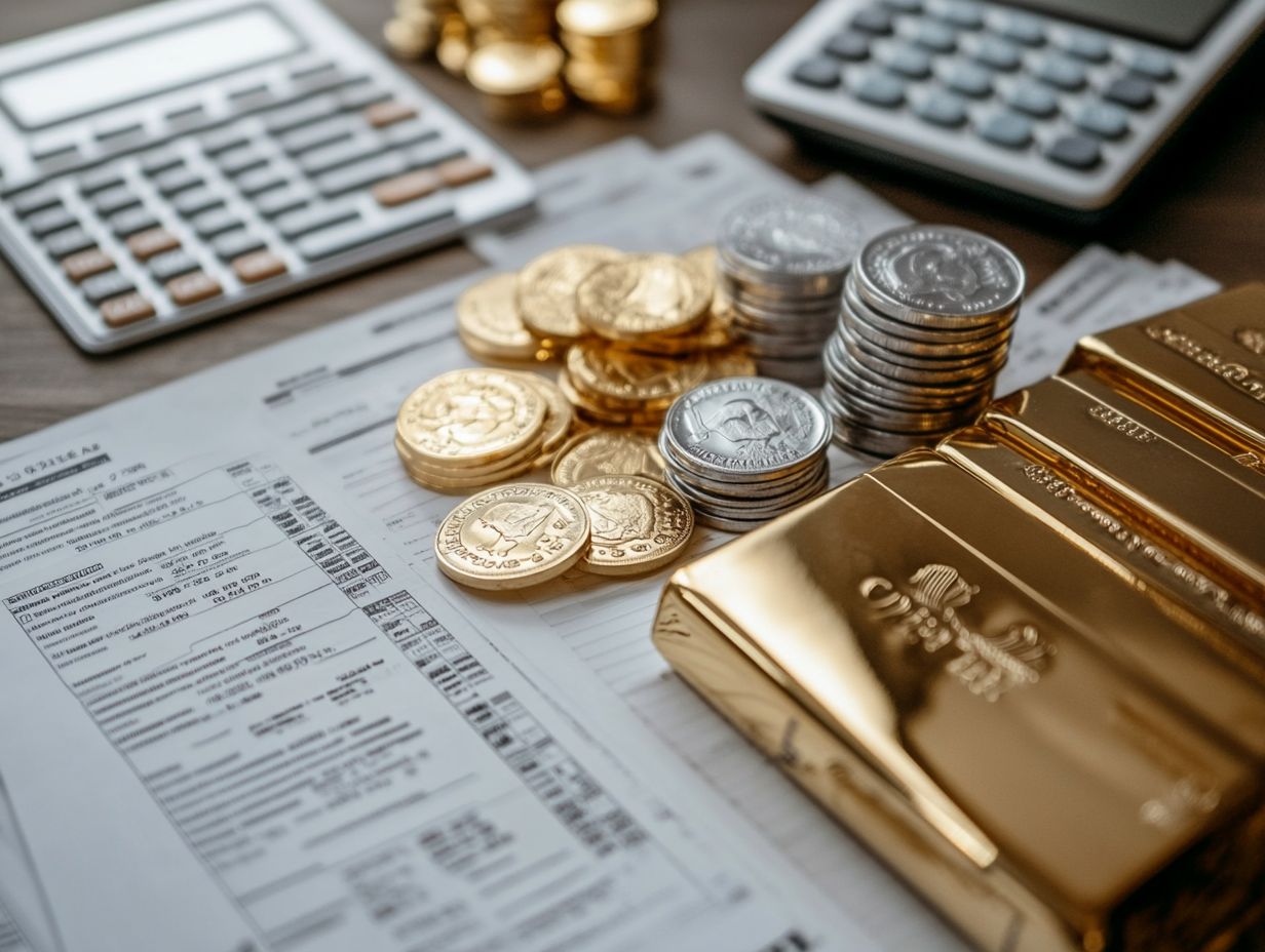 Illustration of tax impacts when importing precious metals for personal use.