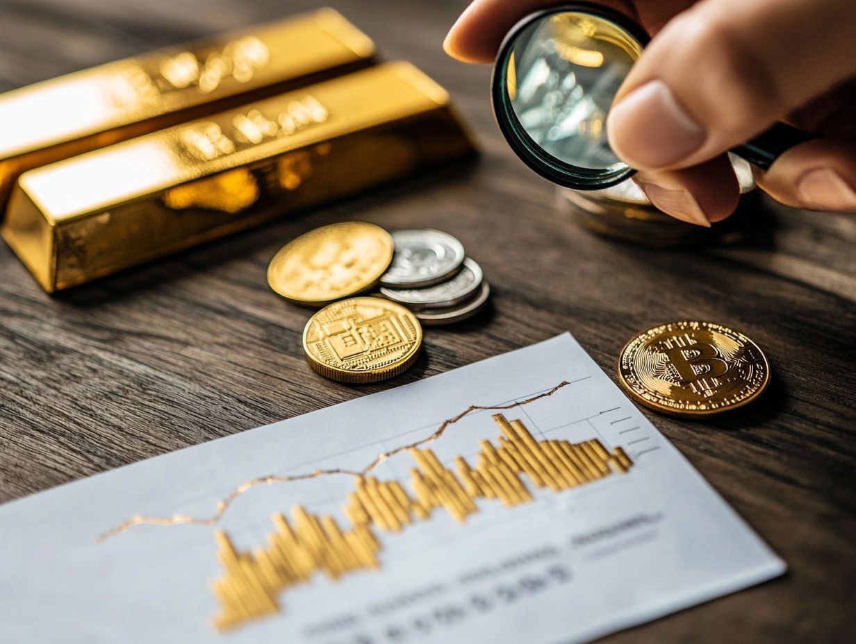 Infographic showing how to determine risk tolerance in precious metals investing.