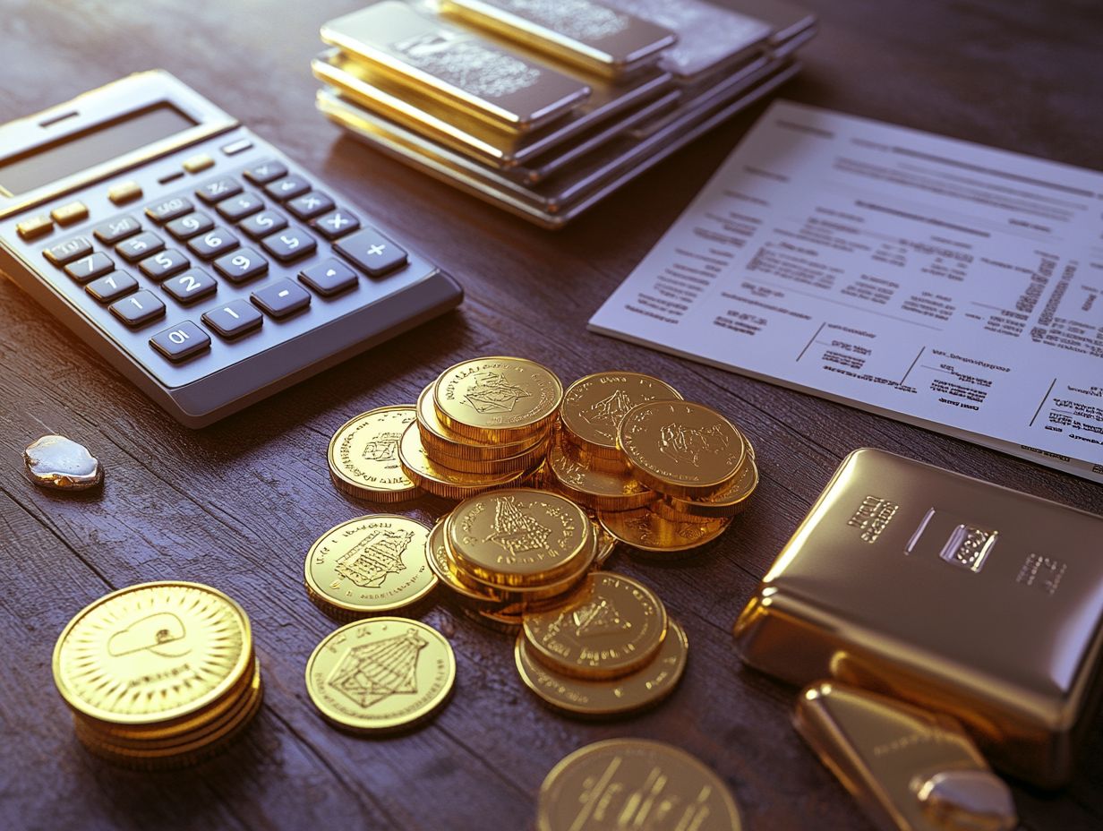 Visual guide for understanding tax regulations for precious metals investors