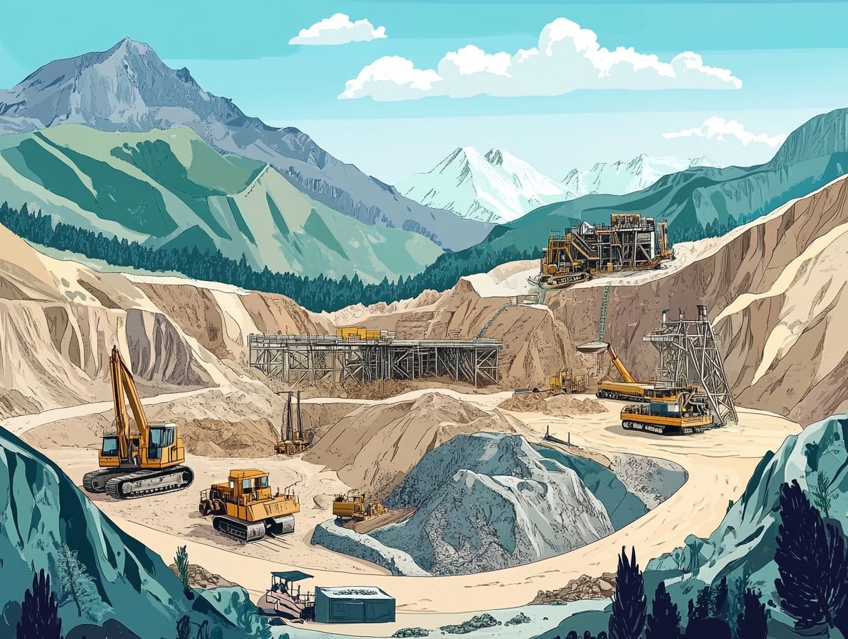 What is the gold mining process?