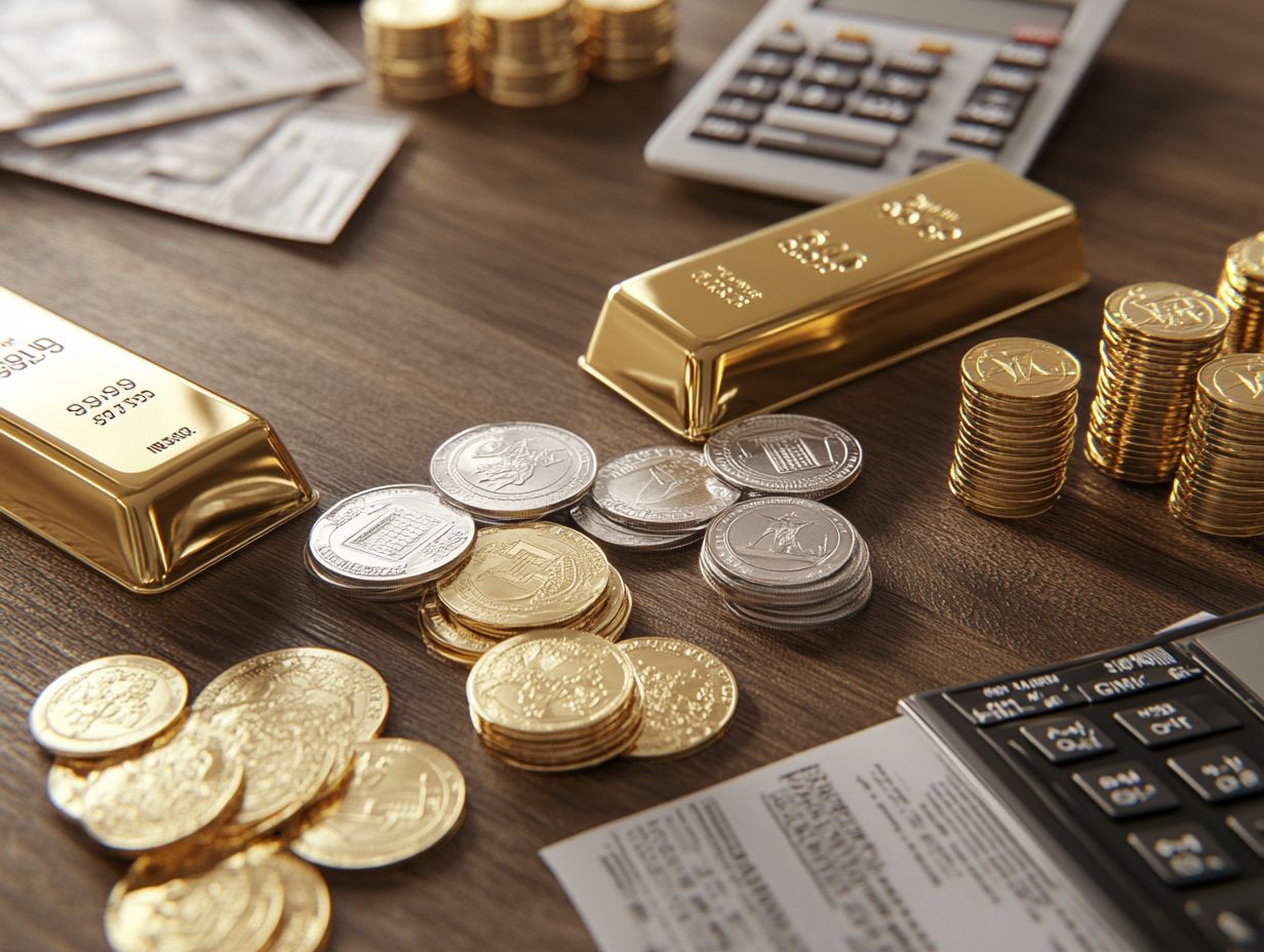 Illustration of key considerations for trading precious metals