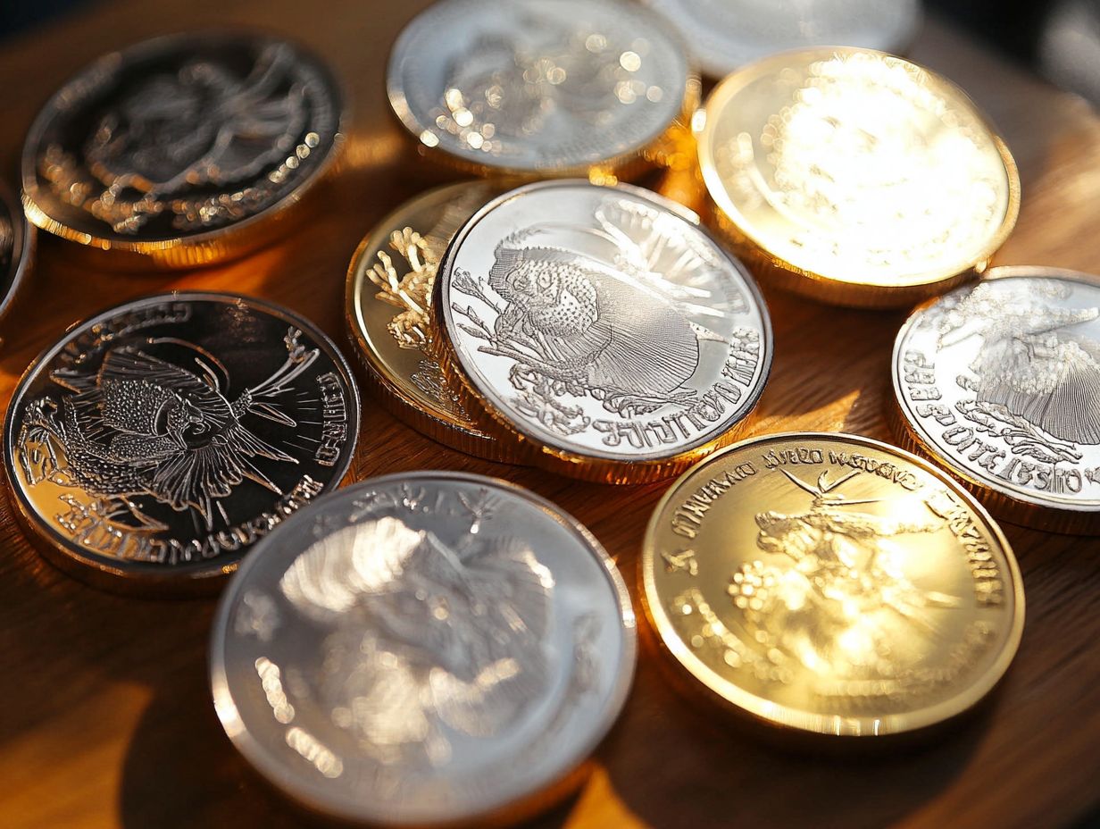 What is the difference between bullion coins and regular coins?