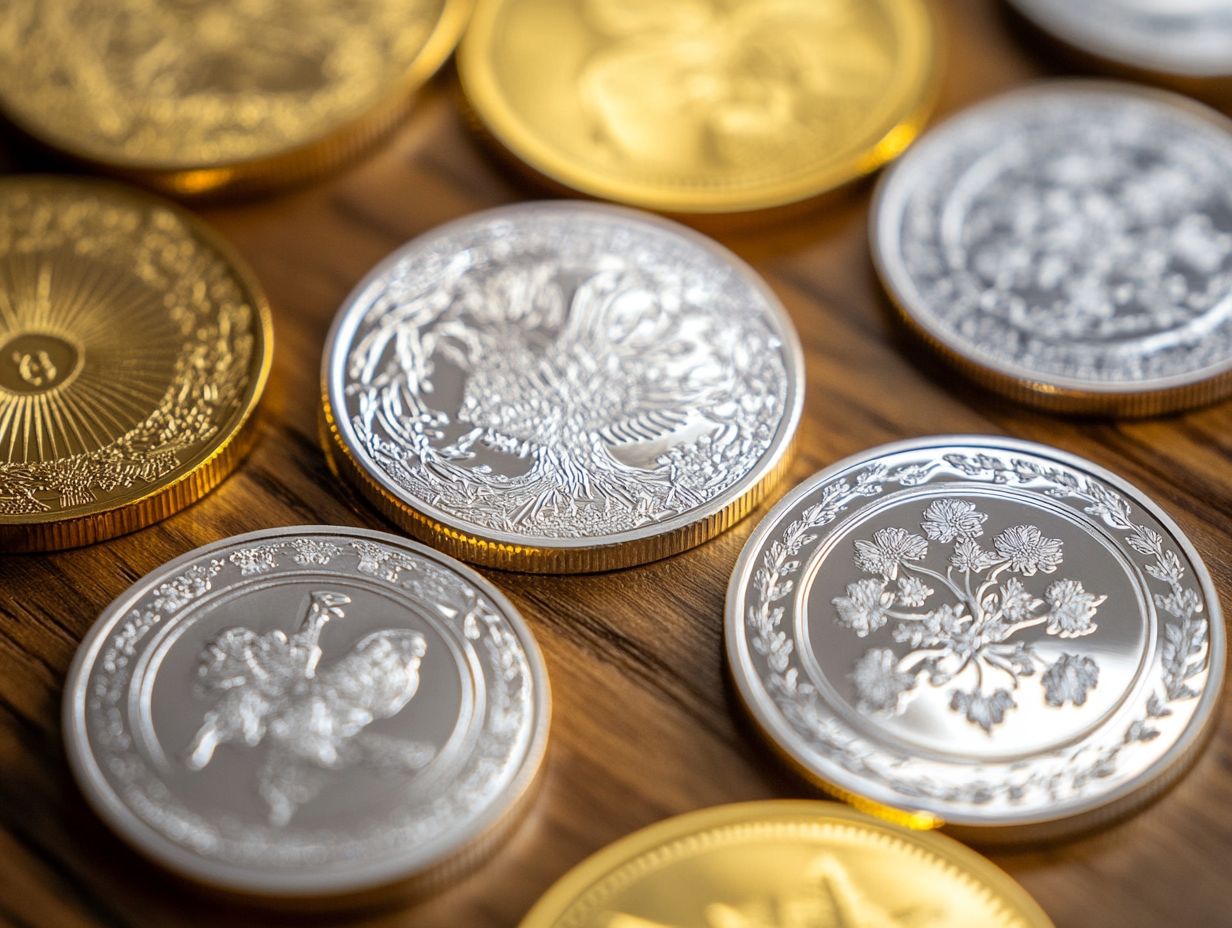 An infographic detailing the benefits of investing in bullion coins