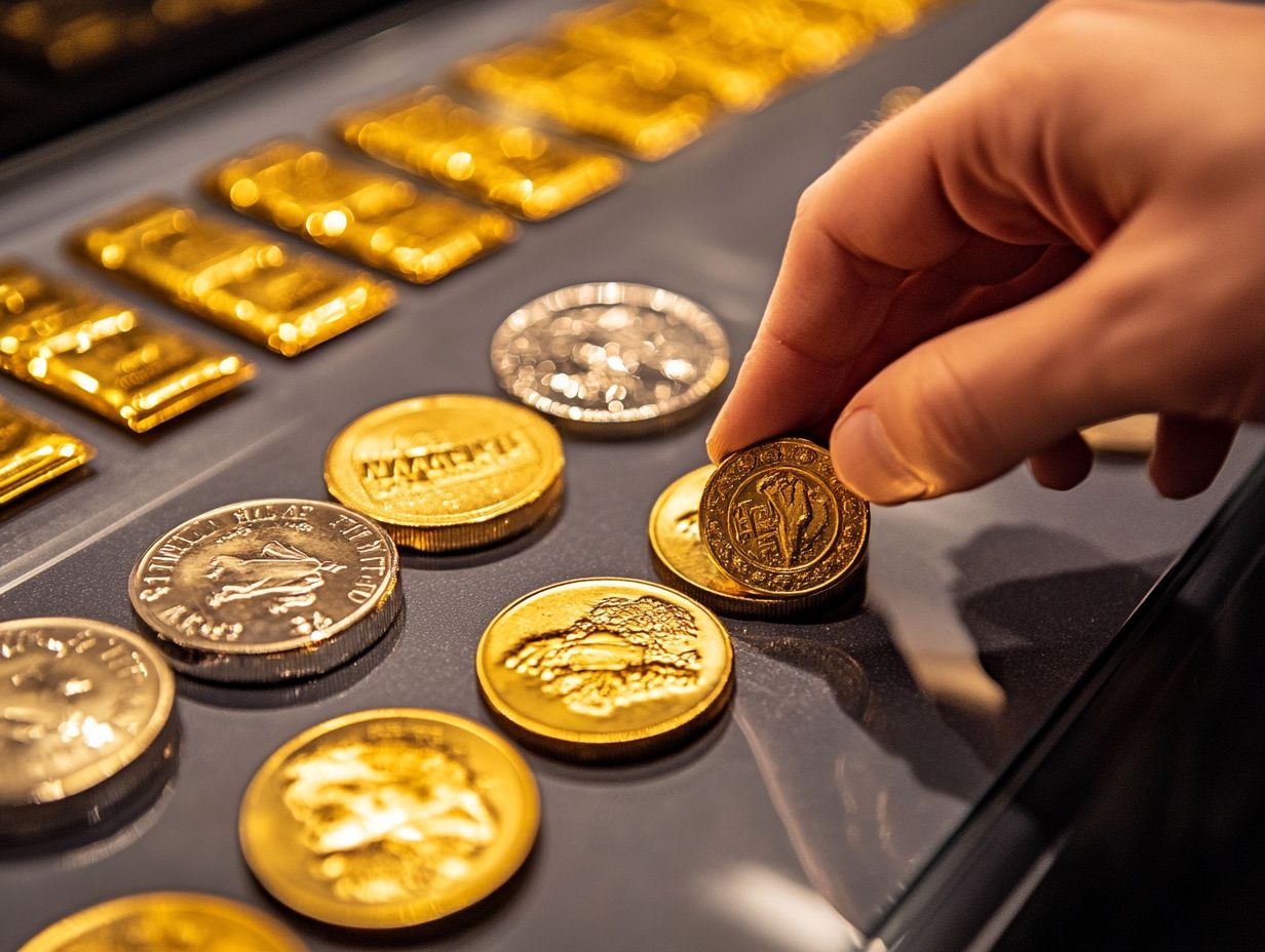 Typical types of precious metals dealers deal with